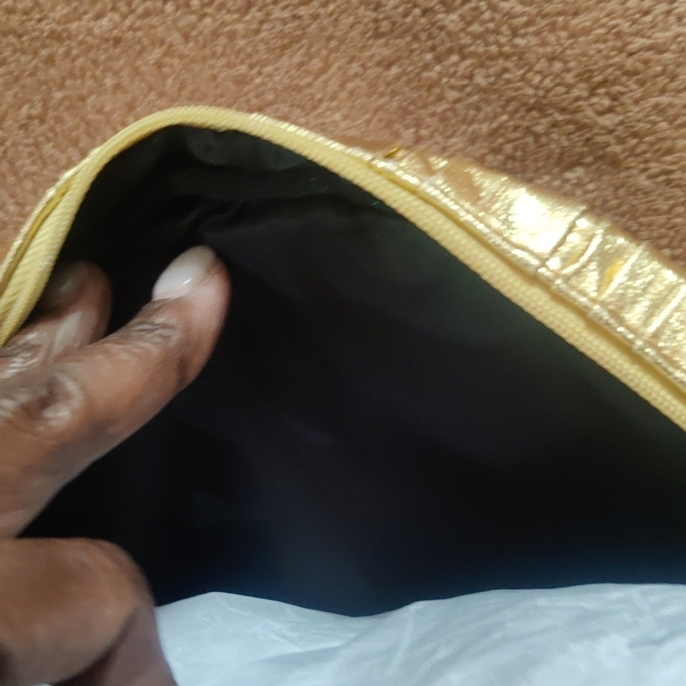 MAC Cosmetics Metallic Gold Cosmetic Bag - Picture 9 of 9